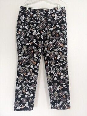 Loft Capris Embroidery Women's Size 6P Petite Cottagecore Boho Summer Pants